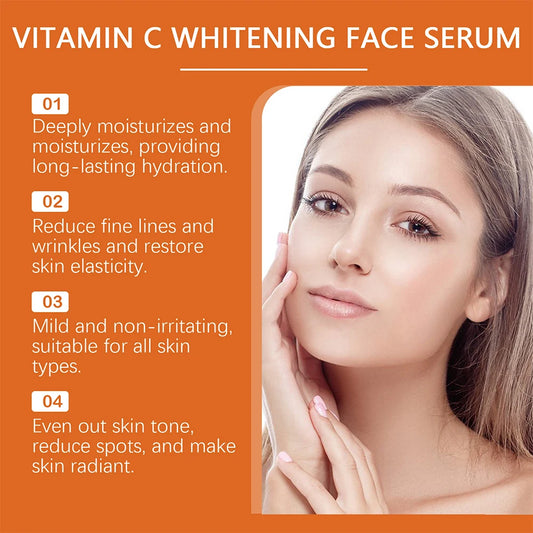 30ml West Month Vitamin C Serum Face Moisturizing with Skin Care Glow Smoothing